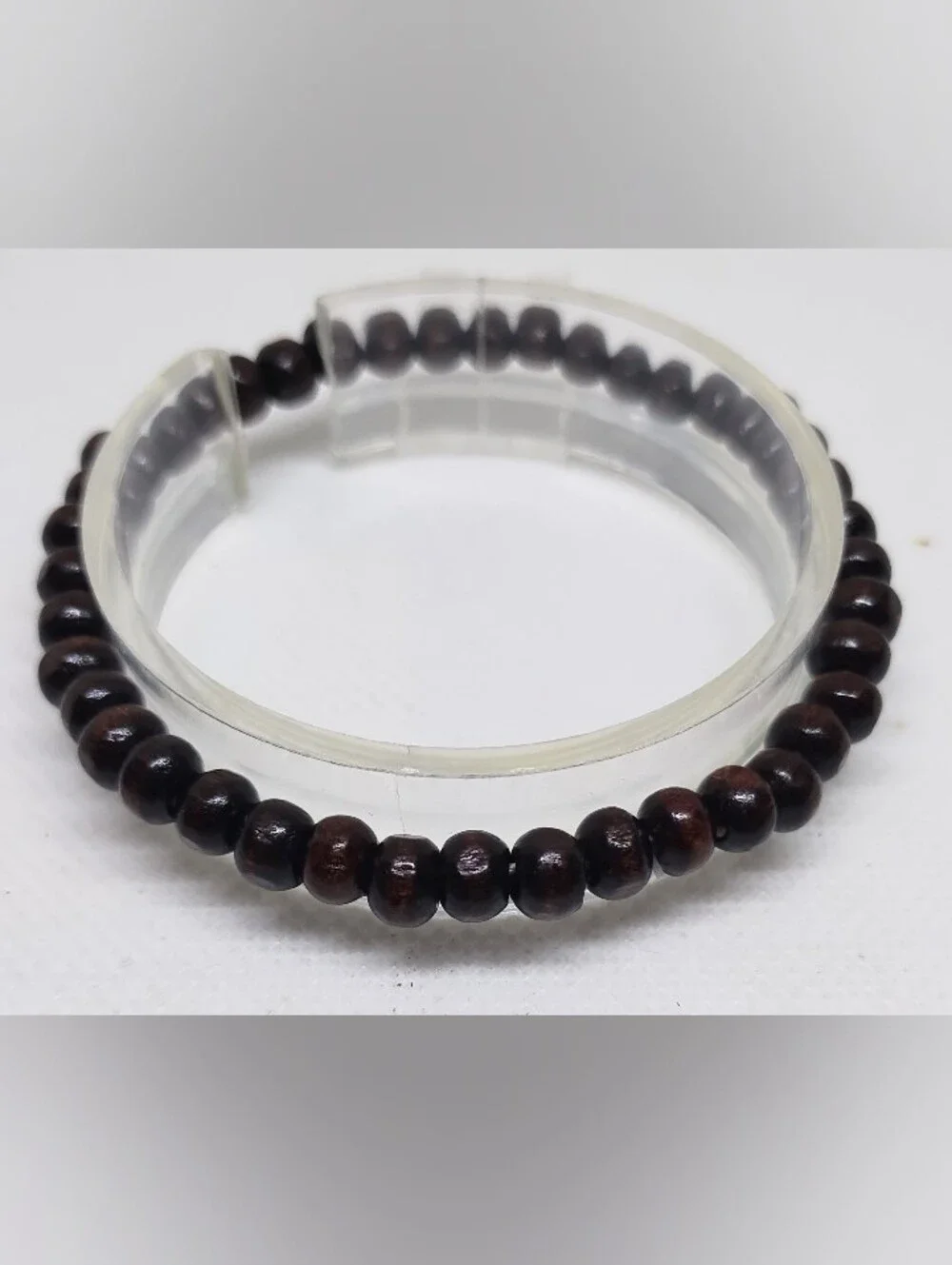 Men's Bracelet Beaded Beads Brown New Jewelry G31